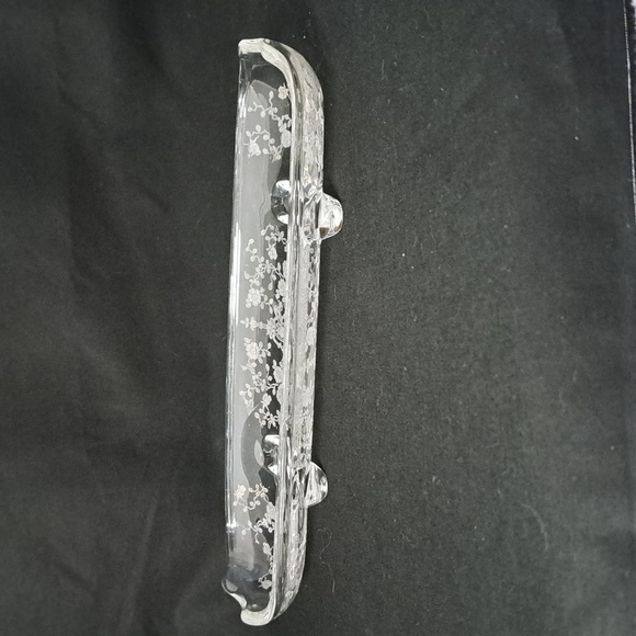 Vintage Cambridge "Rose Point" Corn Cob Dish - Picture 2 of 6